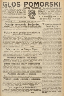 Głos Pomorski. 1924, nr 271