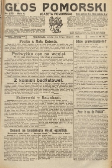 Głos Pomorski. 1924, nr 272