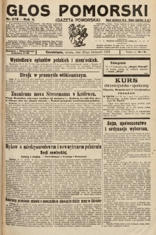 Głos Pomorski. 1924, nr 278