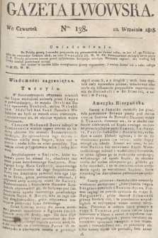 Gazeta Lwowska. 1818, nr 138