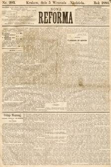 Nowa Reforma. 1886, nr 203
