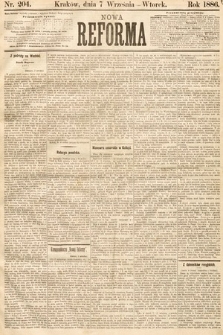Nowa Reforma. 1886, nr 204