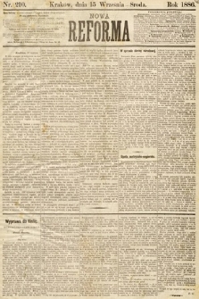 Nowa Reforma. 1886, nr 210