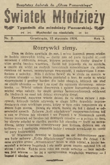Światek Młodzieży : tygodnik dla młodzieży pomorskiej. 1924, nr 2