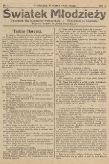 Światek Młodzieży : tygodnik dla młodzieży pomorskiej. 1924, nr 4