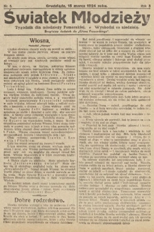 Światek Młodzieży : tygodnik dla młodzieży pomorskiej. 1924, nr 5