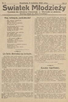 Światek Młodzieży : tygodnik dla młodzieży pomorskiej. 1924, nr 8