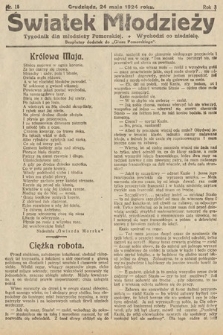 Światek Młodzieży : tygodnik dla młodzieży pomorskiej. 1924, nr 15