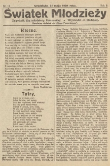 Światek Młodzieży : tygodnik dla młodzieży pomorskiej. 1924, nr 16