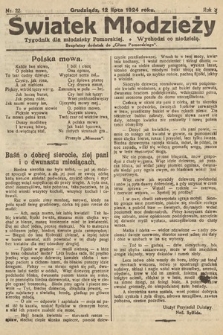 Światek Młodzieży : tygodnik dla młodzieży pomorskiej. 1924, nr 22