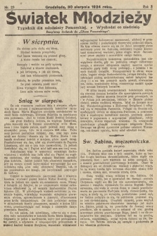Światek Młodzieży : tygodnik dla młodzieży pomorskiej. 1924, nr 29