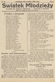 Światek Młodzieży : tygodnik dla młodzieży pomorskiej. 1924, nr 32