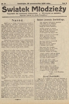 Światek Młodzieży : tygodnik dla młodzieży pomorskiej. 1924, nr 37