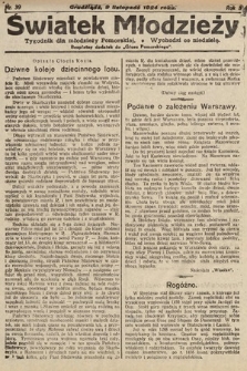 Światek Młodzieży : tygodnik dla młodzieży pomorskiej. 1924, nr 39