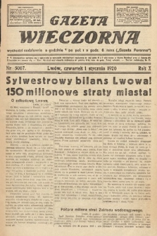 Gazeta Wieczorna. 1920, nr 5007