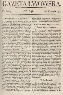 Gazeta Lwowska. 1818, nr 141