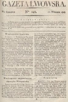 Gazeta Lwowska. 1818, nr 142