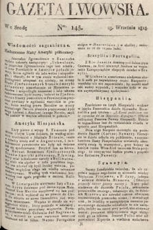 Gazeta Lwowska. 1818, nr 145