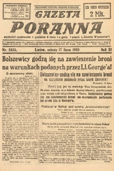 Gazeta Poranna. 1920, nr 5333