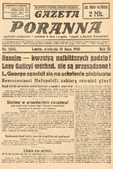 Gazeta Poranna. 1920, nr 5335