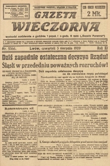 Gazeta Wieczorna. 1920, nr 5366