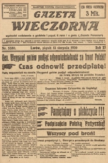 Gazeta Wieczorna. 1920, nr 5380