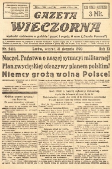 Gazeta Wieczorna. 1920, nr 5410