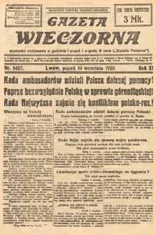 Gazeta Wieczorna. 1920, nr 5427