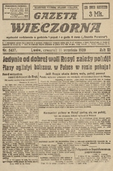 Gazeta Wieczorna. 1920, nr 5437