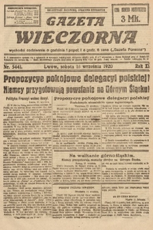 Gazeta Wieczorna. 1920, nr 5441