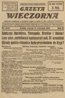 Gazeta Wieczorna. 1920, nr 5445