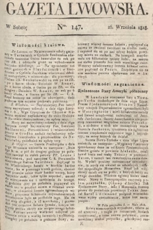 Gazeta Lwowska. 1818, nr 147