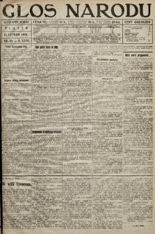 Głos Narodu (wydanie wieczorne). 1918, nr 38