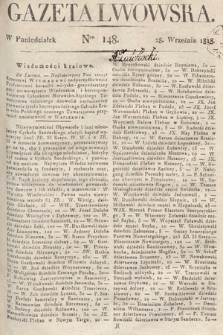 Gazeta Lwowska. 1818, nr 148