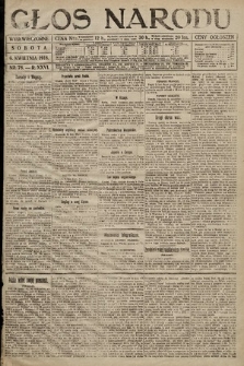 Głos Narodu (wydanie wieczorne). 1918, nr 78