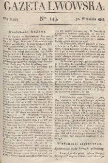 Gazeta Lwowska. 1818, nr 149