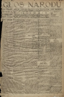 Głos Narodu (wydanie poranne). 1918, nr 137