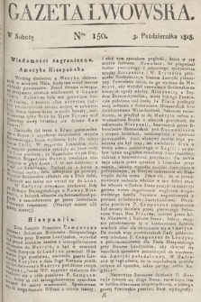 Gazeta Lwowska. 1818, nr 150