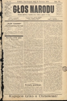 Głos Narodu. 1899, nr 81