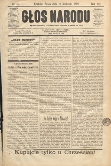 Głos Narodu. 1899, nr 89