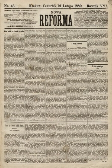 Nowa Reforma. 1889, nr 43