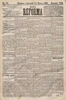 Nowa Reforma. 1889, nr 72