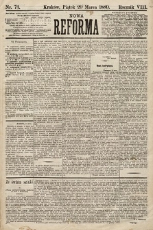 Nowa Reforma. 1889, nr 73