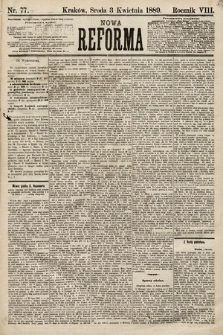 Nowa Reforma. 1889, nr 77