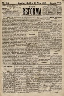 Nowa Reforma. 1889, nr 115