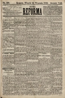 Nowa Reforma. 1889, nr 219
