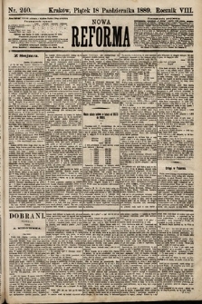 Nowa Reforma. 1889, nr 240