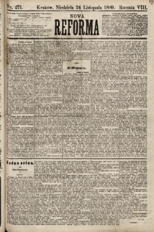 Nowa Reforma. 1889, nr 271