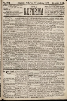 Nowa Reforma. 1889, nr 284