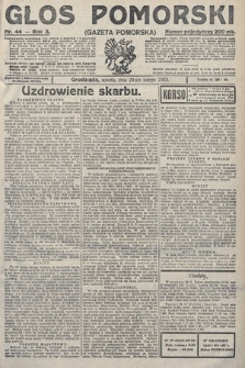 Głos Pomorski. 1923, nr 44